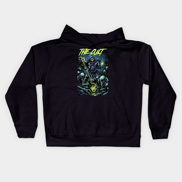 THE CULT BAND MERCHANDISE Kids Hoodie by Rons Frogss